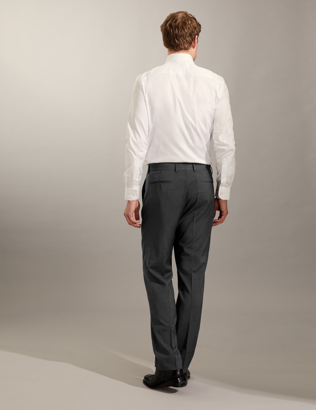 Tailored Fit Pure Wool Bi-Stretch Trousers image 5