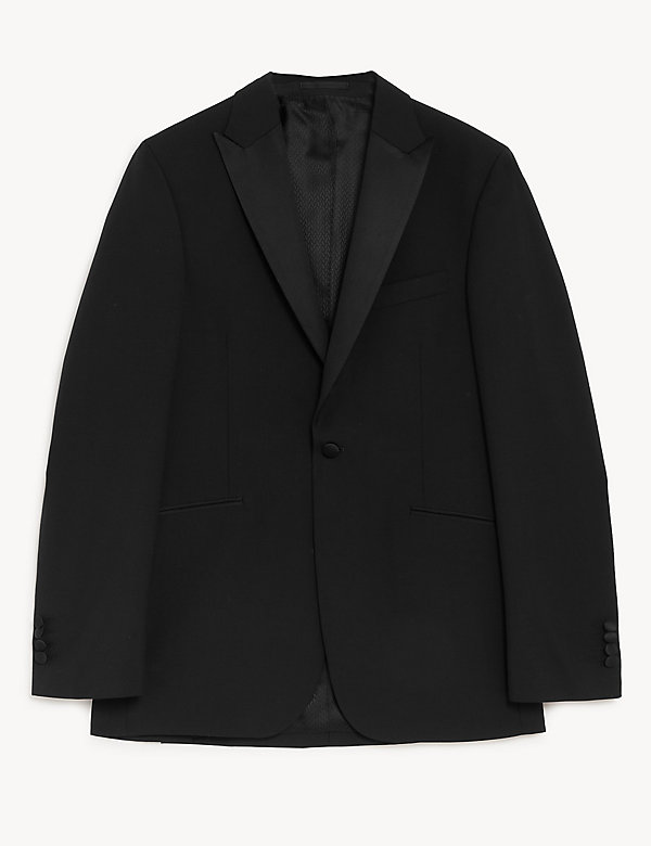 Tailored Fit Wool Tuxedo Jacket - FJ