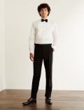 Tailored Fit Wool Tuxedo Trousers