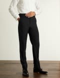Tailored Fit Wool Tuxedo Trousers