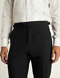 Tailored Fit Wool Tuxedo Trousers