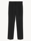 Tailored Fit Wool Tuxedo Trousers