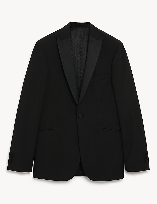 Slim Fit Wool Tuxedo Jacket - FR