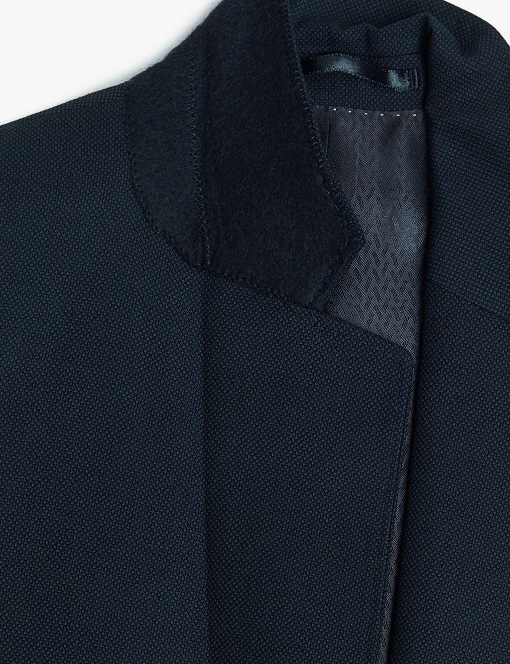 Tailored Fit Pure Wool Birdseye Jacket image 3