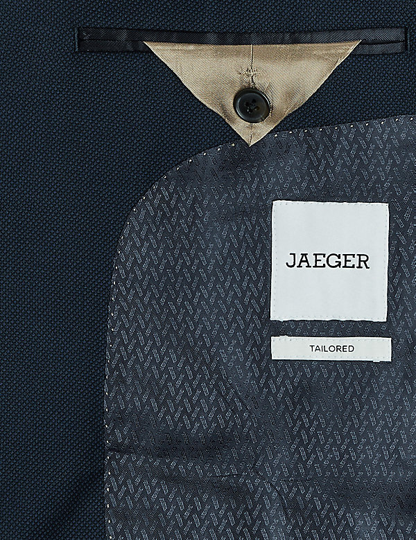 Tailored Fit Pure Wool Birdseye Jacket - NL