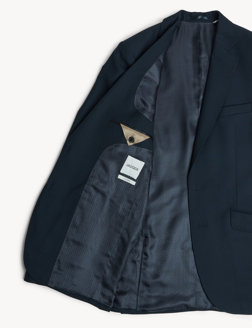Tailored Fit Pure Wool Birdseye Jacket image 11