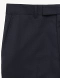 Tailored Fit Pure Wool Birdseye Trousers