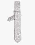 Slim Floral Italian Pure Silk Tie