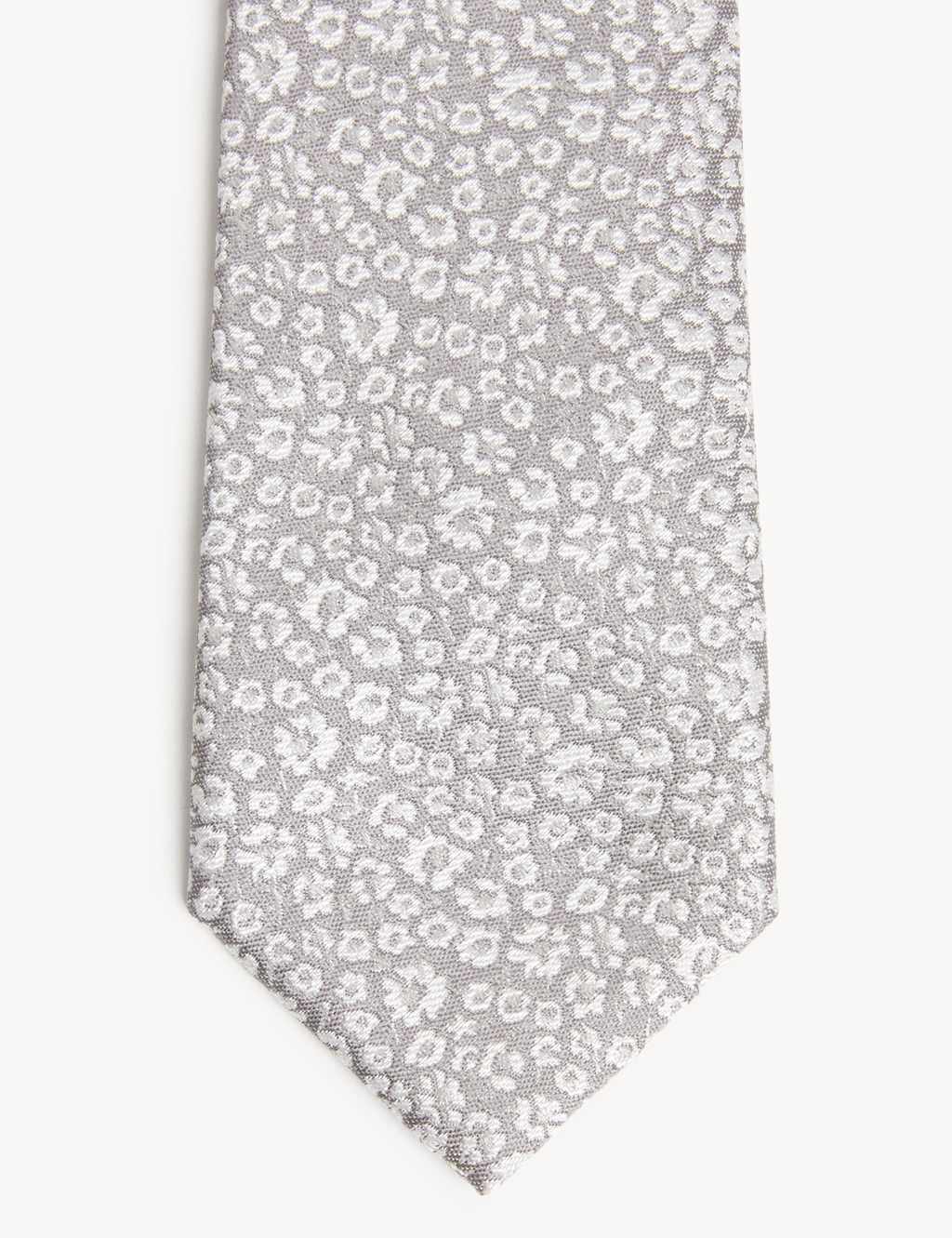 Slim Floral Italian Pure Silk Tie image 3