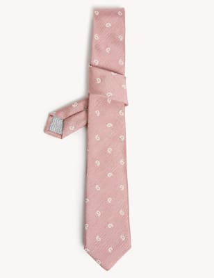Slim Paisley Silk Rich Tie
