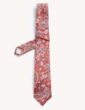 Slim Paisley Italian Pure Silk Tie