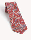 Slim Paisley Italian Pure Silk Tie