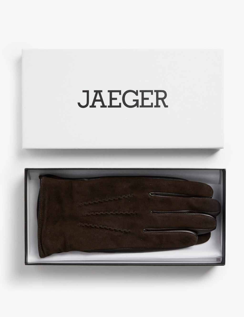 Leather Touchscreen Gloves With Cashmere And Wool lining image 1