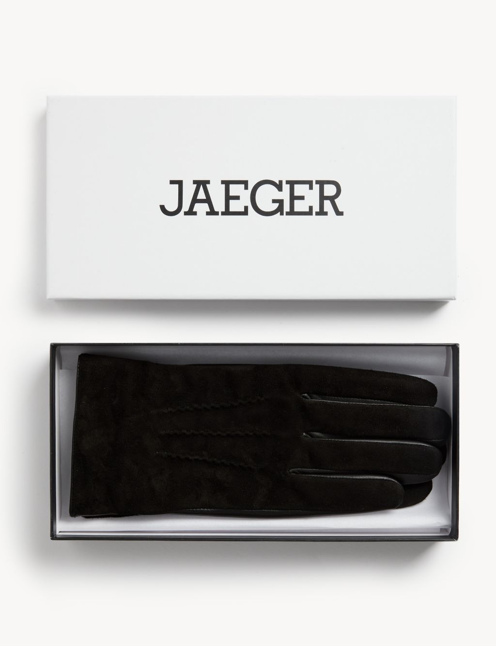 Leather Touchscreen Gloves With Cashmere And Wool lining image 1