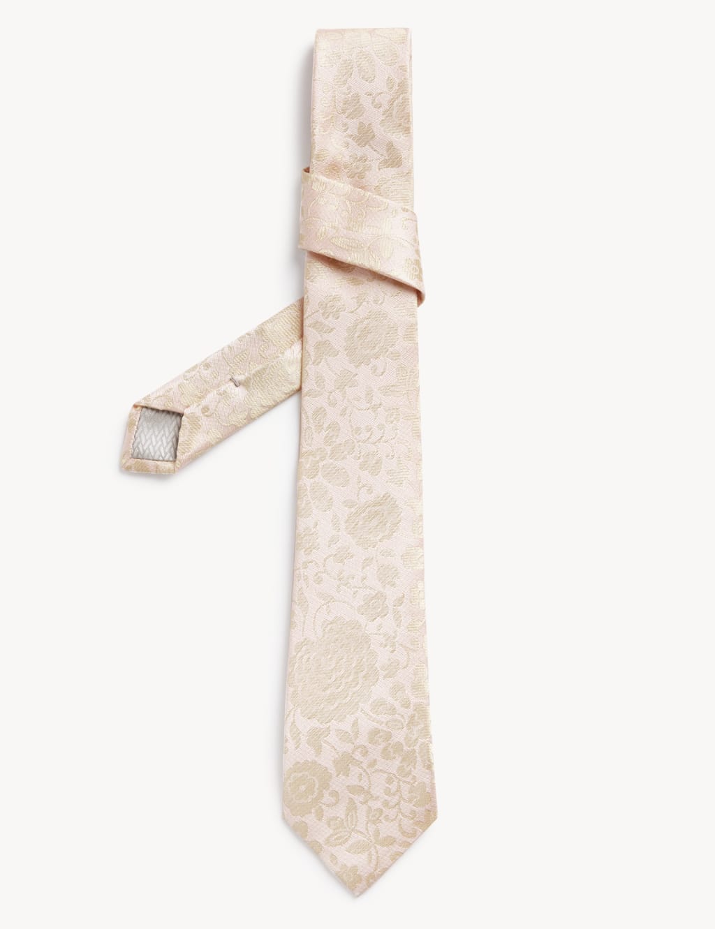 Slim Floral Italian Pure Silk Tie image 1