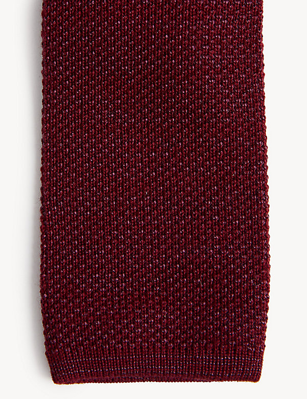 Italian Silk and Wool Knitted Tie - SK