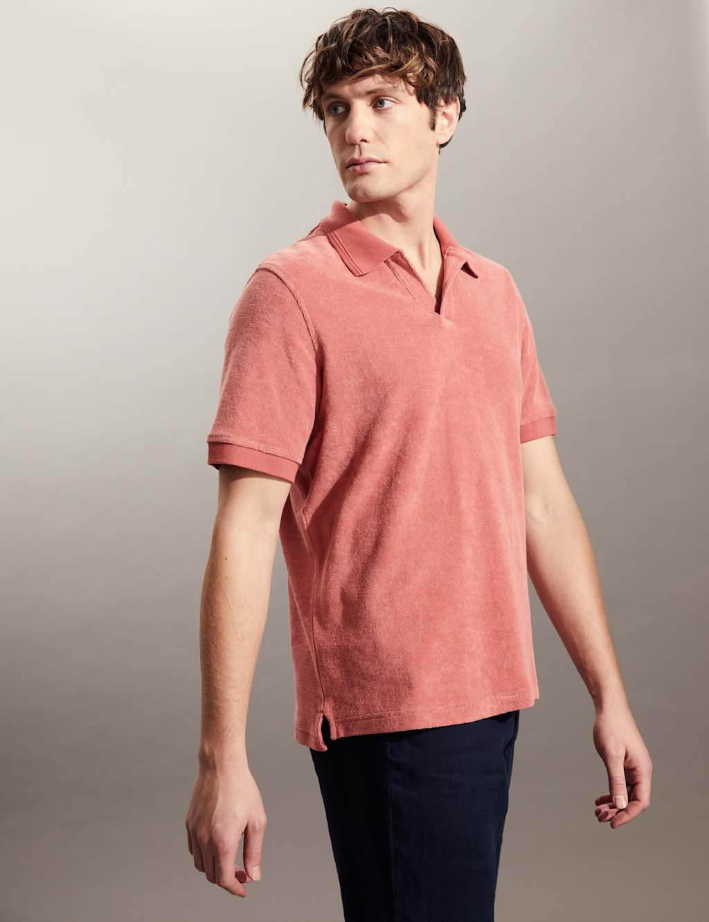 Pure Cotton Textured Polo Shirt image 2