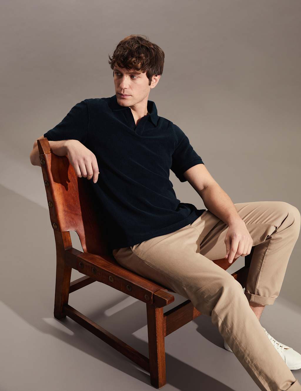 Pure Cotton Textured Polo Shirt image 3
