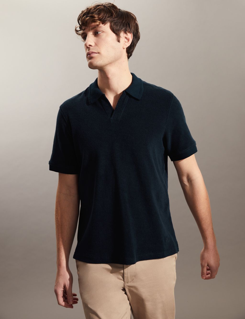 Pure Cotton Textured Polo Shirt image 4