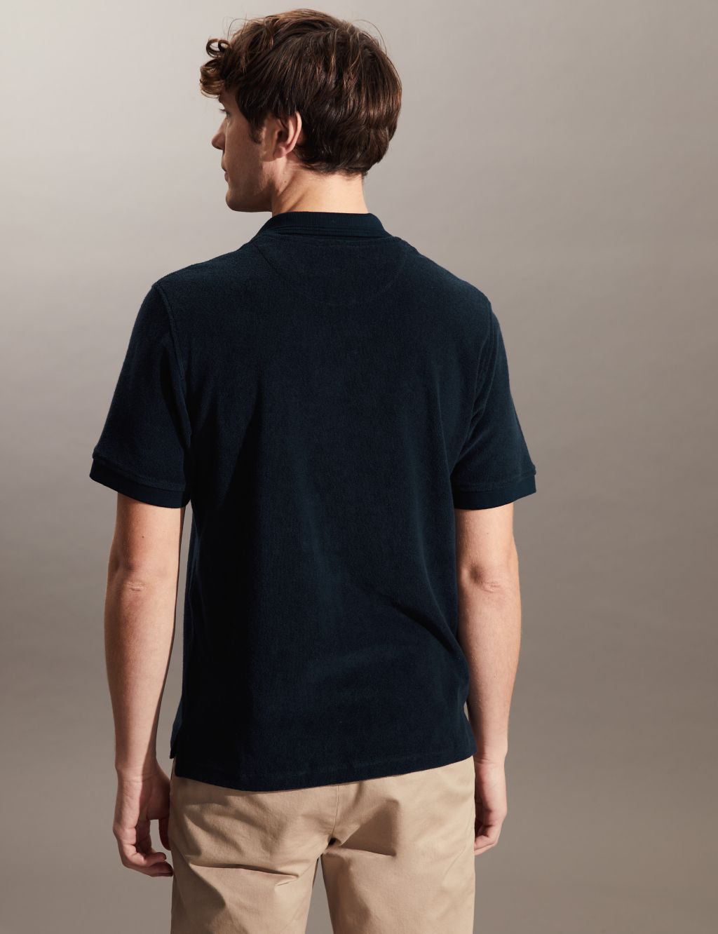 Pure Cotton Textured Polo Shirt image 5