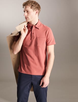 Pure Cotton Pique Polo Shirt