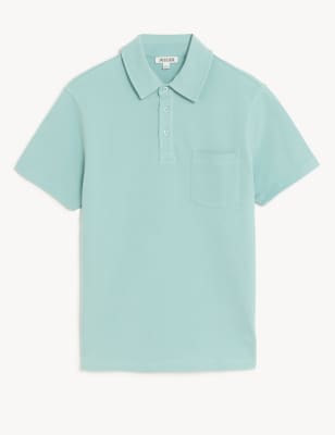Pure Cotton Pique Polo Shirt