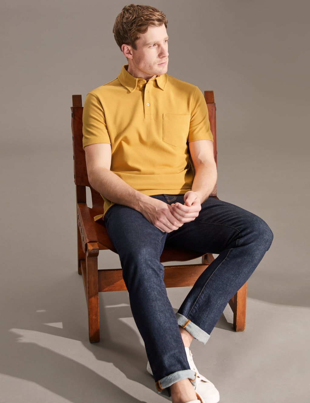 Pure Cotton Pique Polo Shirt image 1