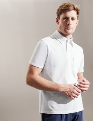 Pure Cotton Pique Polo Shirt
