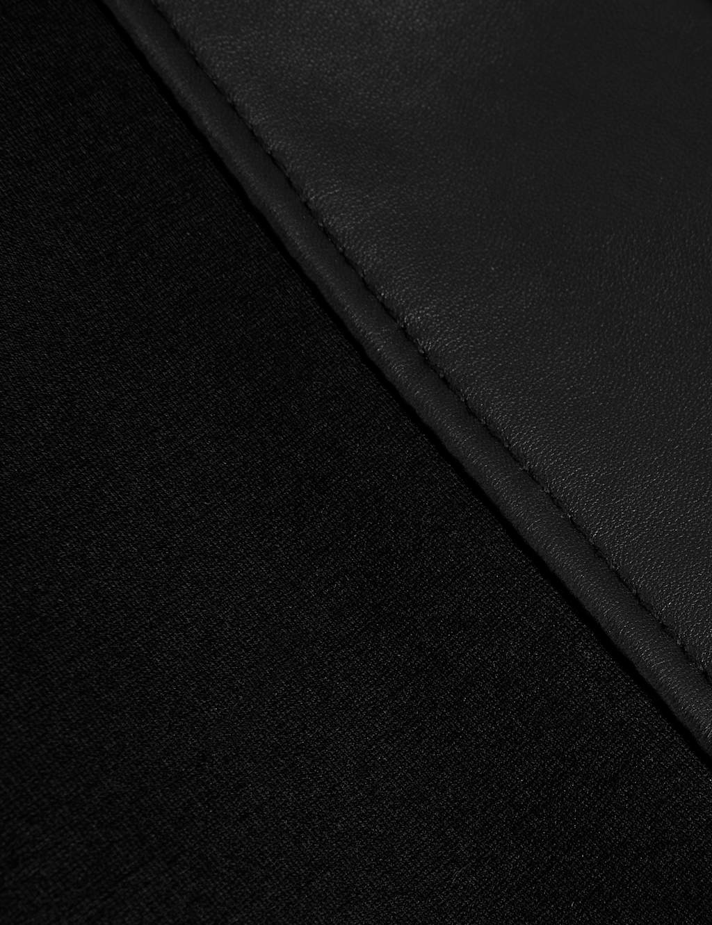 Leather Collarless Short Jacket image 5