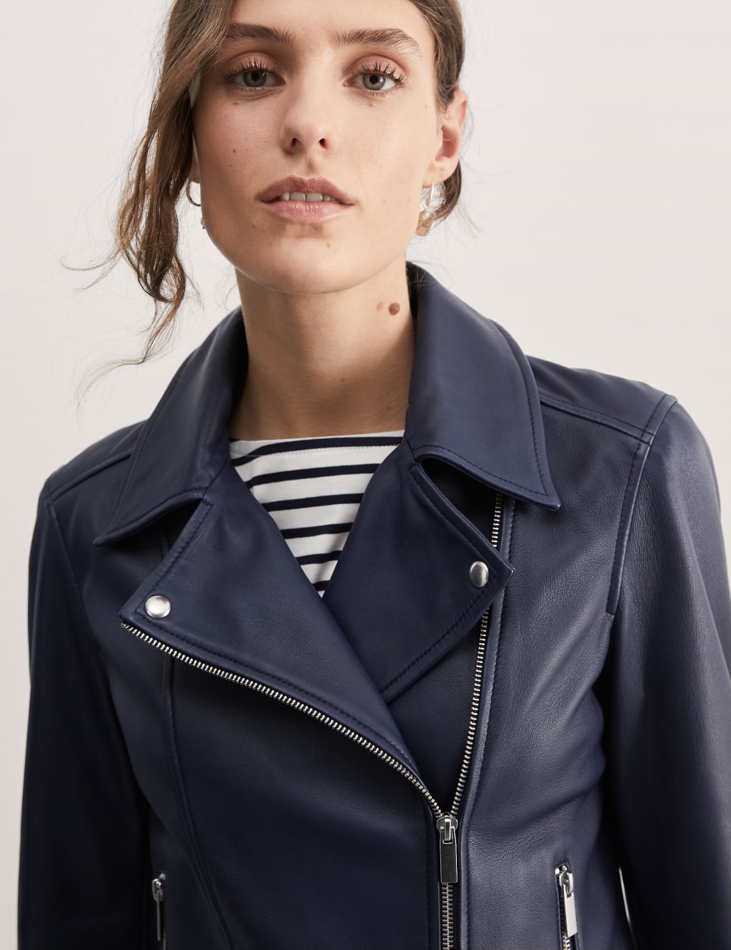 Leather Biker Jacket image 4