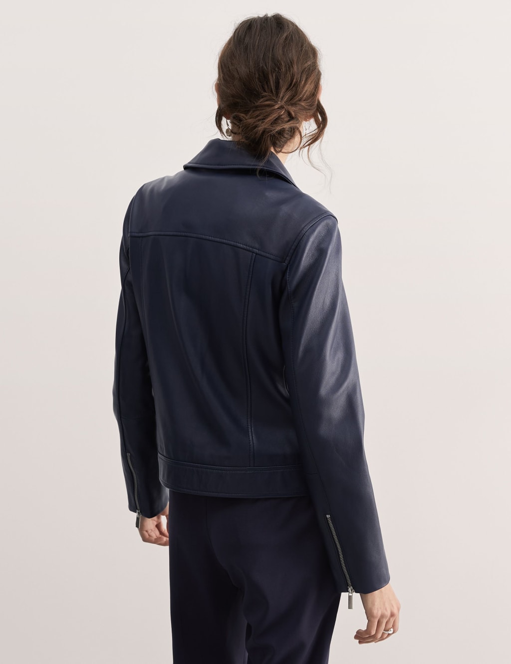 Leather Biker Jacket image 5