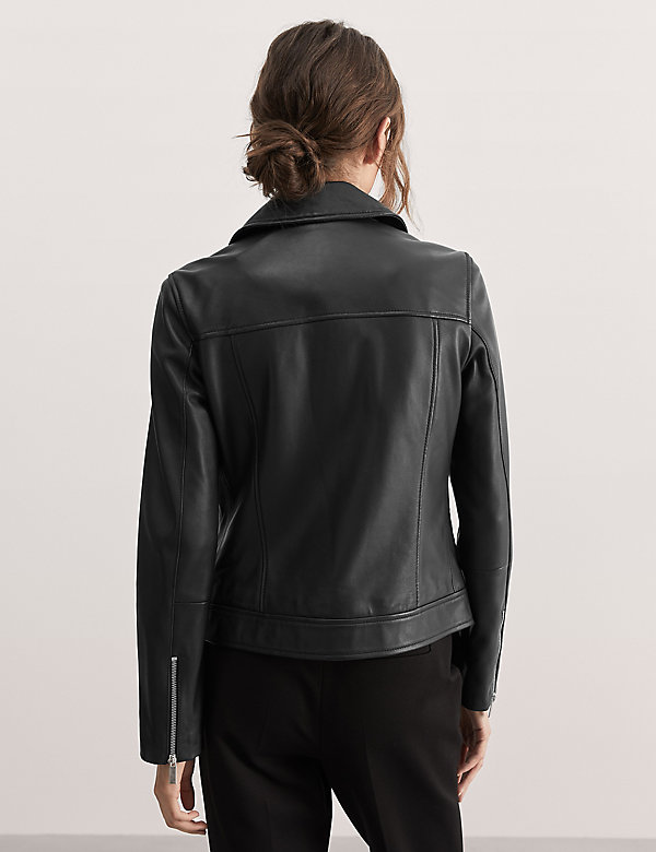 Leather Biker Jacket - AE