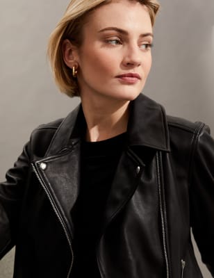 Leather Biker Jacket - CA