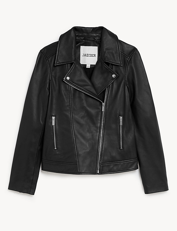 Leather Biker Jacket - AE