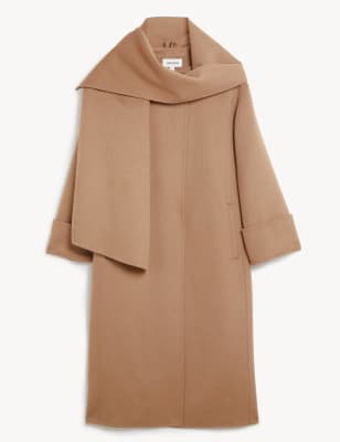 Wool Rich Relaxed Longline Coat | JAEGER | M&amp;S