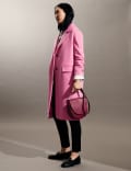 Pure Wool Longline Cocoon Coat