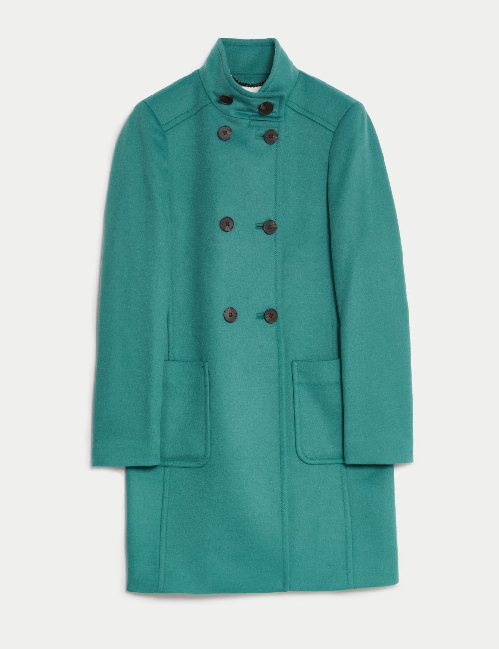 Pure Wool Funnel Neck Car Coat image 2