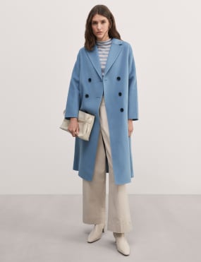 Blue Women s Coats M S IE