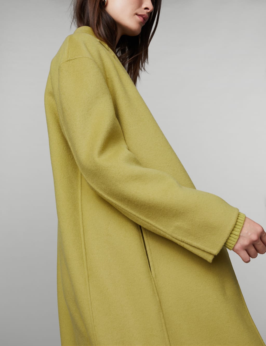 Wool Rich Single Breasted Boyfriend Coat image 4