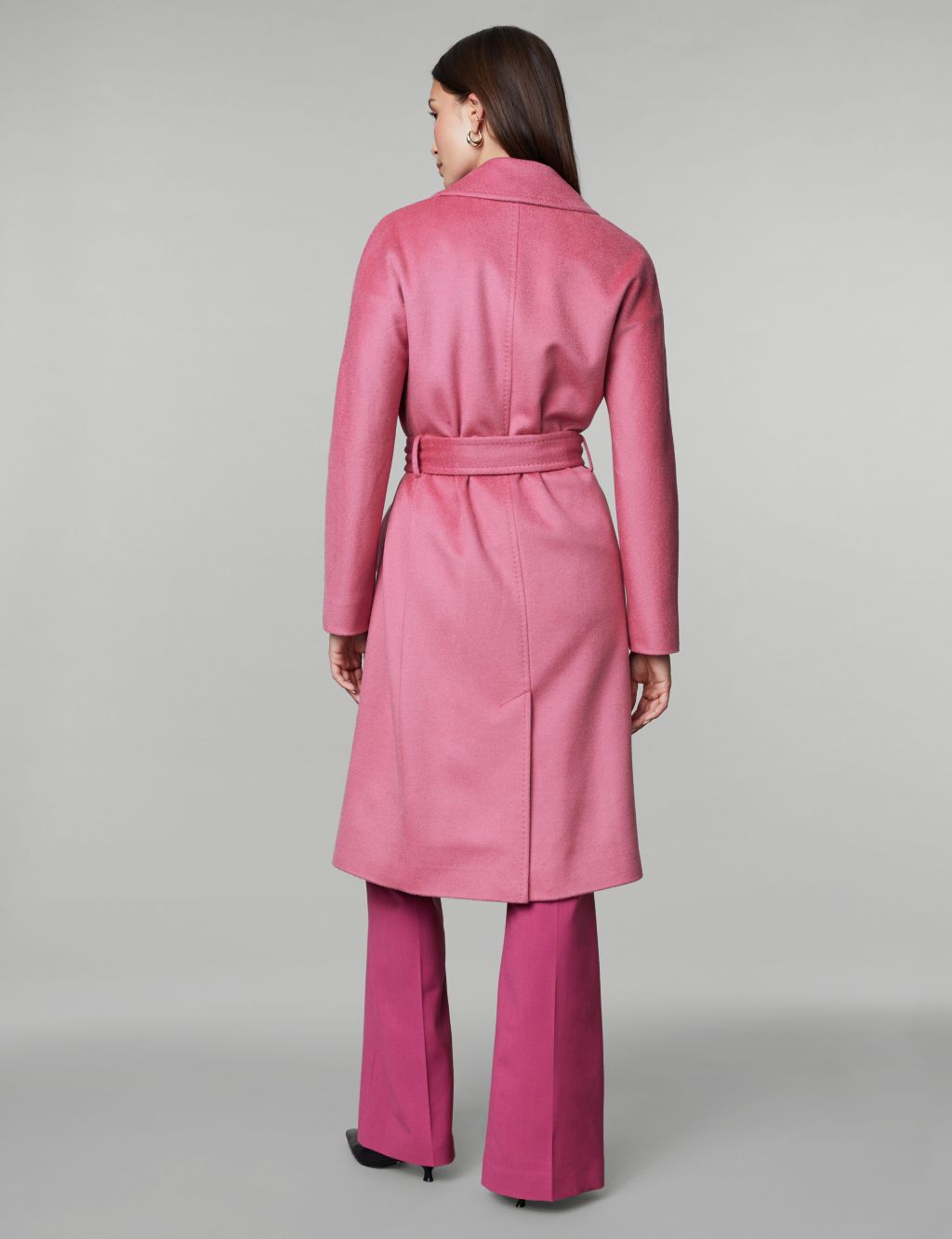 Pure Wool Belted Wrap Coat image 5