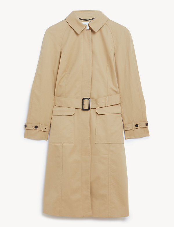 Pure Cotton Belted Trench Coat - GA