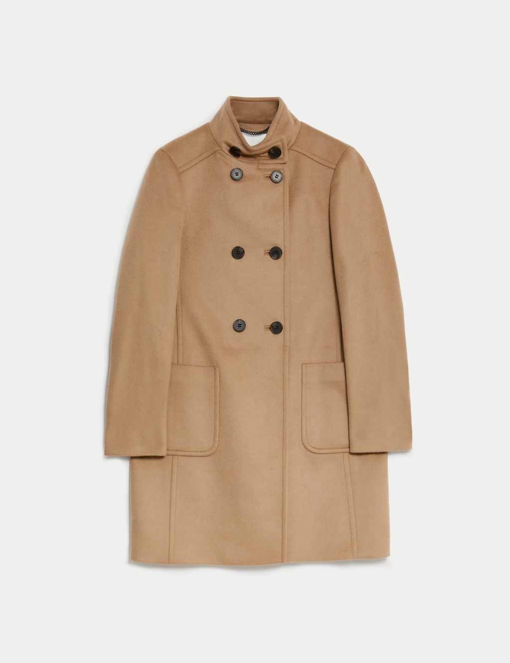 Pure Wool Funnel Neck Car Coat image 2