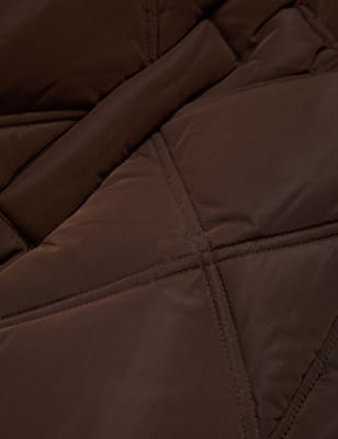 

JAEGER Womens Oversized Quilted Longline Puffer Coat - Chocolate, Chocolate