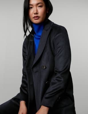 Pure Wool Double Breasted Coat | M&S CA