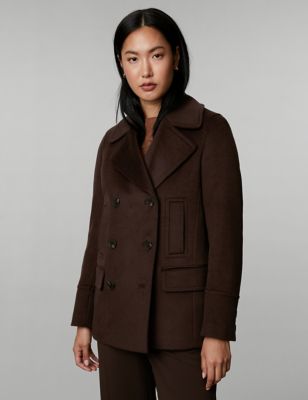 Pure Wool Double Breasted Pea Coat