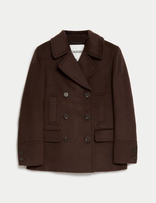 Pure Wool Double Breasted Pea Coat