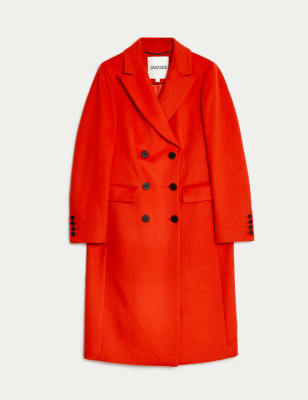 Pure Wool Double Breasted Boyfriend Coat