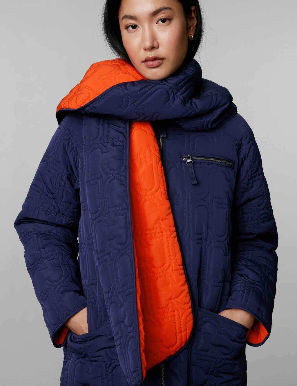 Quilted Reversible Puffer Coat image 6