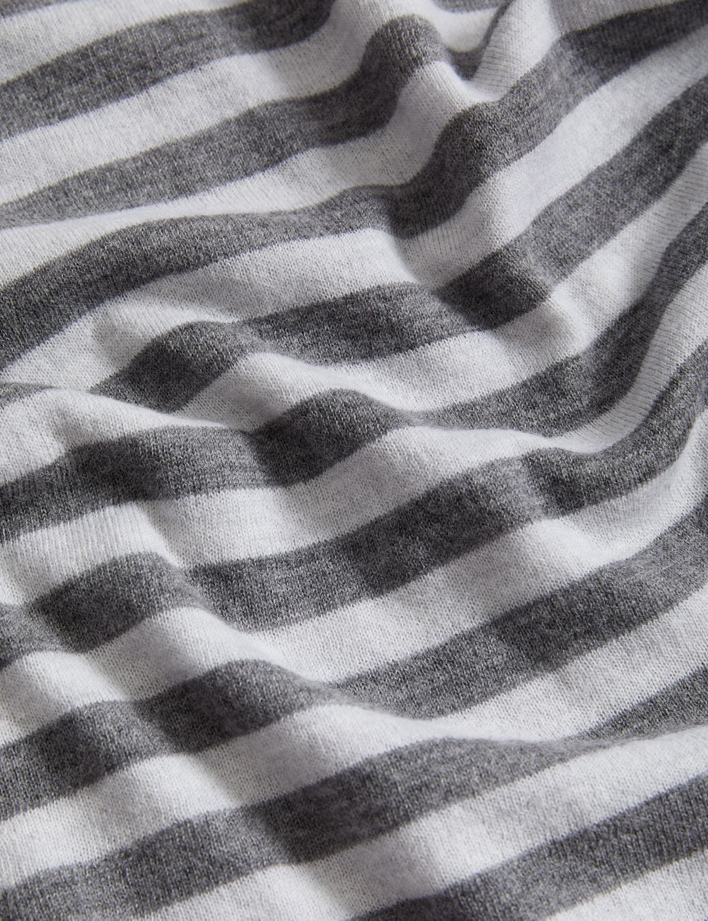 Pure Merino Wool Striped Funnel Neck Jumper image 6
