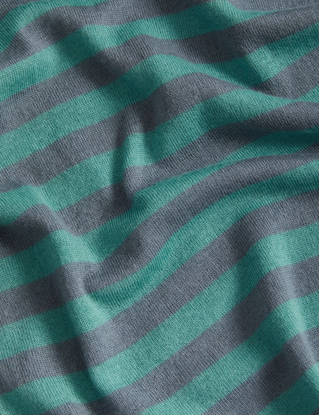 Pure Merino Wool Striped Funnel Neck Jumper image 5
